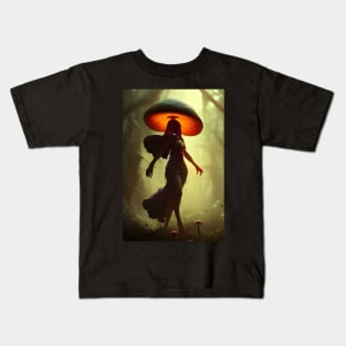 mushroom witch Kids T-Shirt